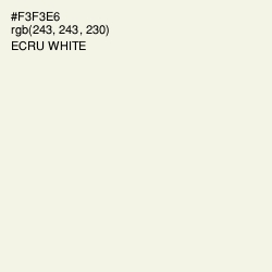 #F3F3E6 - Ecru White Color Image